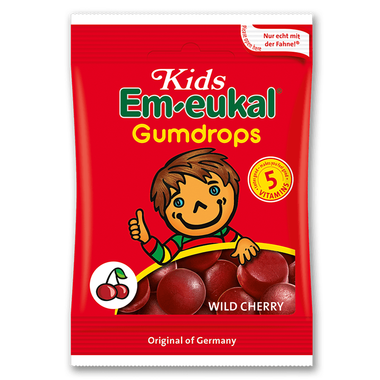 Kids Em-eukal  Gumdrops WILD CHERRY 